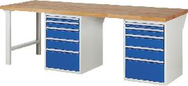 Werkbank Serie 7000, Tiefe 900 mm, 10 Schubladen Produktbild