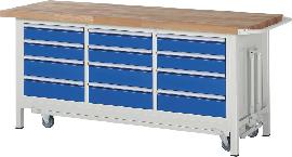 Absenkbare Werkbank 8000 - Modell 8579 B2000 x T700 x H880 mm Produktbild