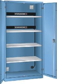 Akku-Ladeschrank mit Flügeltüren, mit Energieleiste 2x 5-fach (230 V) Produktbild