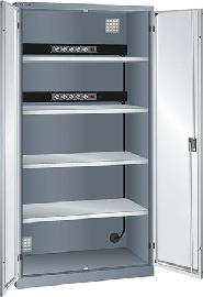 Ladeschrank Fächer Ral 6502/7035 BxTxH 1000x580x1950 2x5 fach Schuko Produktbild