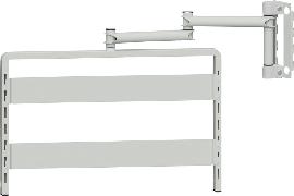 Halteschiene für Grund-Schwenkrahmen RAL 7035 Produktbild
