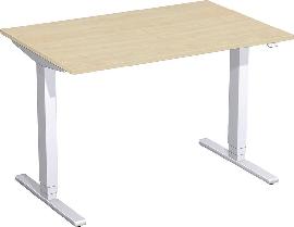 Schreibtisch Typ Flex, HxBxT: 650–1250x1200x800 mm Produktbild