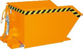 Spänebehälter SGU 500 l 780xT1140xH680 mm RAL2000 Tragkraft 1000kg mit Lochblechboden Produktbild