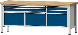 Kombiwerkbank 2000 mm 50mm Mod. 281 V RAL 7035/5010 Produktbild