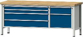 Kombiwerkbank 2000 mm 50mm Mod. 286 V RAL 7035/5010 Produktbild