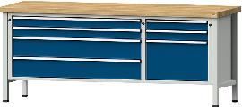 Kombiwerkbank 2000 mm 50mm Mod. 288 V RAL 7035/5010 Produktbild