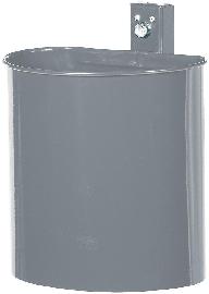 Abfallbehälter 20L inkl. Wandbef. grau. Produktbild