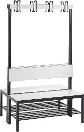 Doppelseitige Garderobenbank und Schuhrost Produktbild