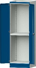 Leergehäuse Modell 102 B715xT720xH2200mm RAL 7035/5012 mit Türen Schubladenblock NH 900mm Produktbild