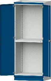Leergehäuse Modell 102 B865xT720xH2200mm RAL 7035/5012 mit Türen Schubladenblock NH 900mm Produktbild