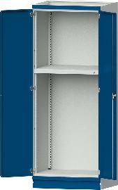 Leergehäuse Modell 103 B865xT720xH2200mm RAL 7035/5012 mit Türen Schubladenblock NH 1200mm Produktbild