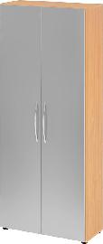 Schrank 4100 BM, 5 OH K: Buche / F: Silber 80x34,6x188 cm (BxTxH) Produktbild