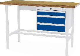 Arbeitstisch, 3 Schubladen 100/2x 150 mm Produktbild
