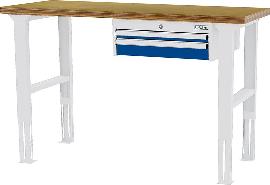 Arbeitstisch, höhenverstellbar, 2 Schubladen 50/100 mm Produktbild