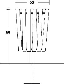 Abfallbehälter Modell K2 Produktbild