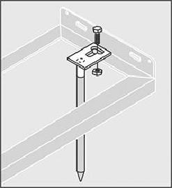 Bodenanker verzinkt für Fahrradständer 2-er-Set Produktbild