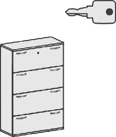 Registr.Schrank Pro,Onyx 1536x1000x425,4OH Produktbild