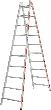 Sprossen-Stehleiter, beidseitig begehbar Produktbild