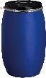 Weithalsfass 120 l blau D490xH800 mm Öffnung D395 mm Produktbild