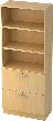 Kombiregalschrank grau/Ahorn B 80cm abschl. Produktbild