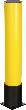 Poller Modell BRAVO H1200xD200 mm gelb mit drehbarer Manschette Produktbild