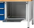 Auszugboden für Gehäusebreite 660mm RAL 7035 Traglast 100 kg 100 % ausziehbar Produktbild