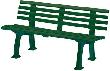 Gartenbank SYLT 3-Sitzer Länge 1500 mm grün Blome Produktbild