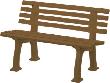 Gartenbank IBIZA 2-Sitzer Länge 1200 mm braun Blome Produktbild