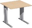 Schreibtisch C-Fuß "Pro", HxBxT: 680–820x800x800 mm Produktbild