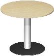 Konferenztisch (rund) mit Säulenfuß Produktbild