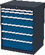Schubladenschrank, Breite 700 mm x Tiefe 575 mm Produktbild