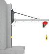 Kran Unilift UW 180° Wandausführung mit Elektrokettenzug Produktbild