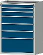 SCHUBL.SCHRANK V910 MODELL 4009 V- RAL 7035 / RAL 5010 Produktbild