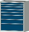 Schubladenschrank 4004 900x600mm, 8 SL,7035/5010 Produktbild
