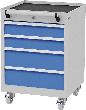 Mobiler Schubladenschrank, 4 Lenkrollen Produktbild