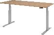 Schreibtisch XDKB19 180 x 80 cm Nussbaum, 25 mm dick ABS-Dickkante Produktbild