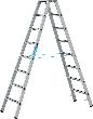 Stufenleiter Saferstep B 2x8 Stufen Leiterlänge 2,27 m Arbeitshöhe 3,60 m ZARGES Produktbild