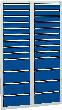 Schubladenschrank 26 SLR 1800x1000x500mm 7035/5010 Produktbild