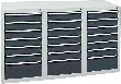 Schubladenschrank STS 410 RAL 7035/7016 18x100 3x200 mm Produktbild