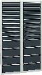 Schubladenschrank STS 410 RAL 7035/7016 18x100 8x200 mm Produktbild