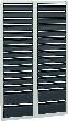 Schubladenschrank STS 410 RAL 7035/7016 26x100 4x200 mm Produktbild