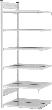 Anbauregal zerlegt HKA 20607 DA, 6 Böden 2000x600x750mm lichtgrau Produktbild