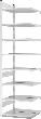 Anbauregal zerlegt HKA 27607 DA, 8 Böden 2700x600x750mm lichtgrau Produktbild