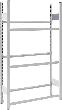 Grundregal m.6 Traversen für Getränkekisten 1750x335x1060RAL7035 Produktbild