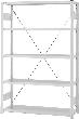 Grundregal, ESD, 5 Böden 2000x400x1300, RAL7150 Produktbild