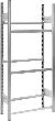 Grundregal m.6 Traversen für Getränkekisten 1750x335x810verz. Produktbild