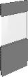 Akustik-Wandelement B1250 x H 2500 mm RAL 7037 mit Fenster Produktbild