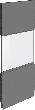 Akustik-Wandelement B1250 x H 2960 mm RAL 7037 mit Fenster Produktbild