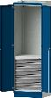 Leergehäuse Modell 101 B715xT720xH2200mm RAL 7035/5012 mit Türen Schubladenblock NH 720mm Produktbild