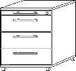 Stand- und Roll-Container der Schreibtischserie O Produktbild